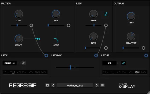 Regressif interface